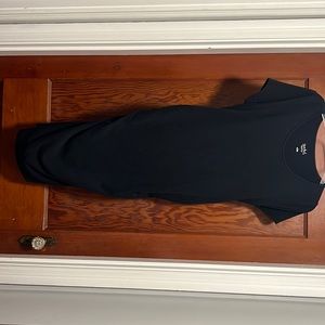 Black ankle maternity dress